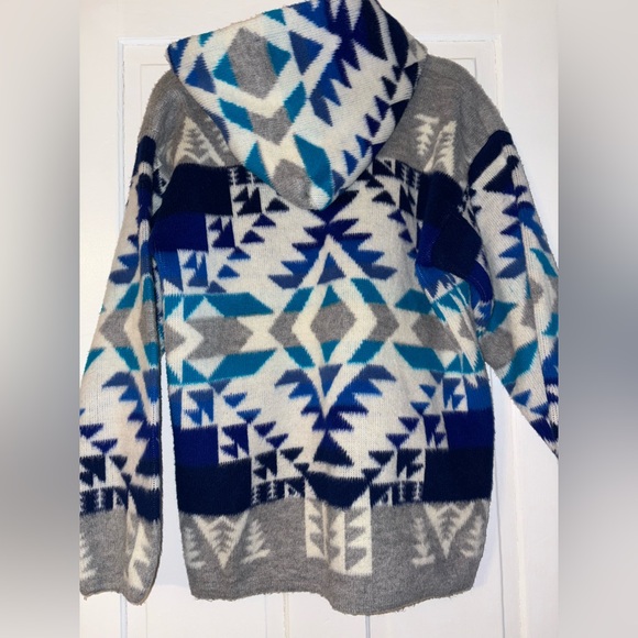 Patterned Wool Zip-up Jacket - Picture 6 of 8